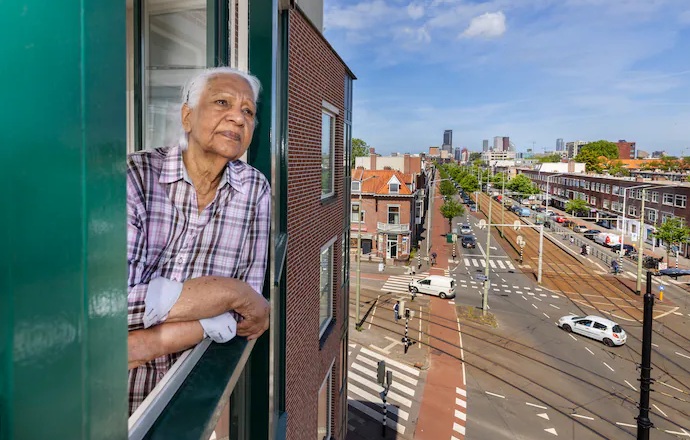 De Surinaams Nederlandse Sita Ramkhelawan Chamroe foto Frank Jansen